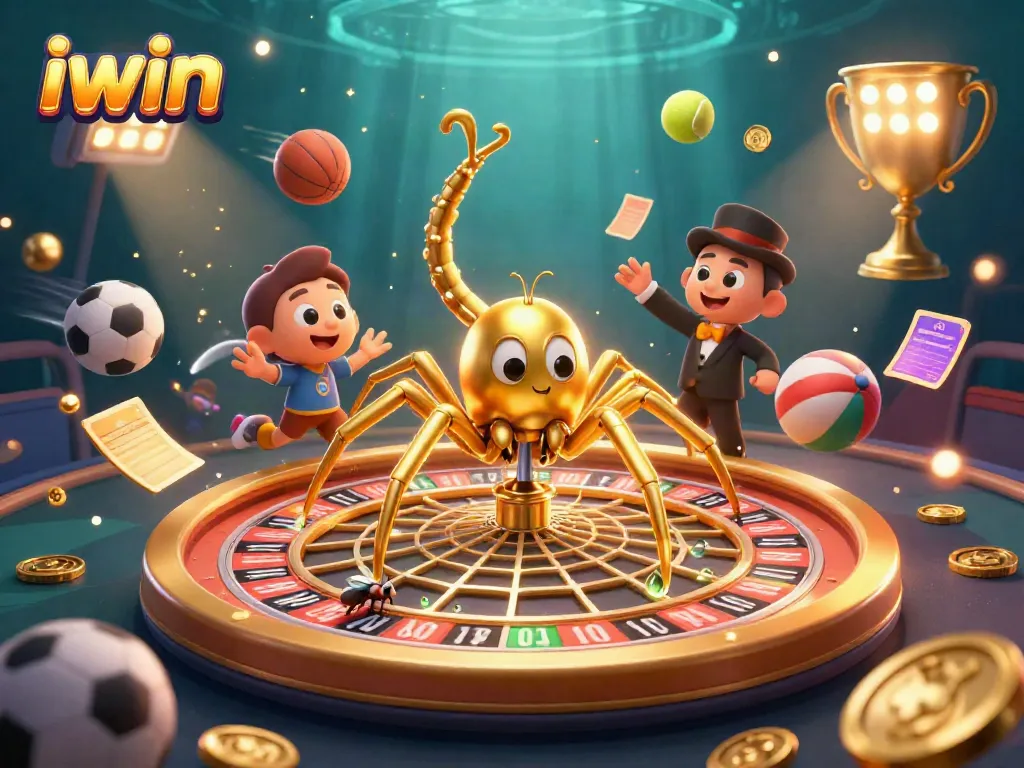 Experience thrilling gaming with iwin as golden characters enhance the casino atmosphere