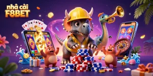 Engage in fantastic gambling adventures with nhà cái F8BET illustrated in vibrant 3D artwork.