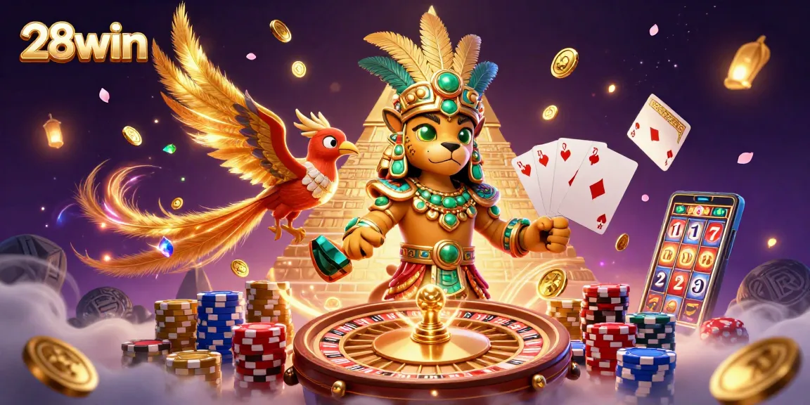 Experience the thrill of winning at 28win with exciting games and vibrant casino elements.
