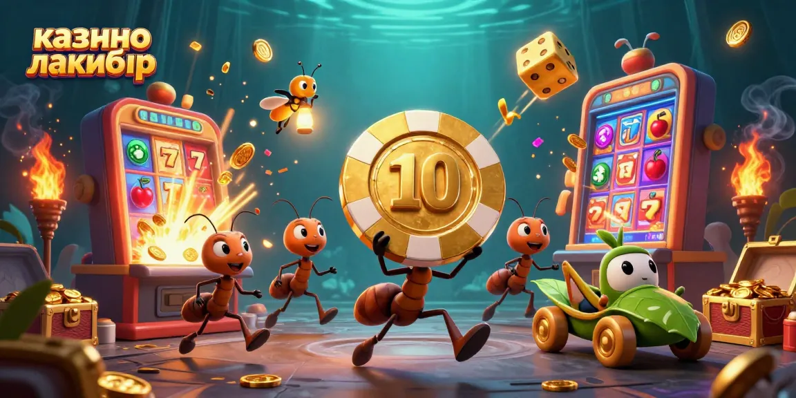 Experience the thrill at казино лакибир with unique characters in an action-packed casino heist scene.