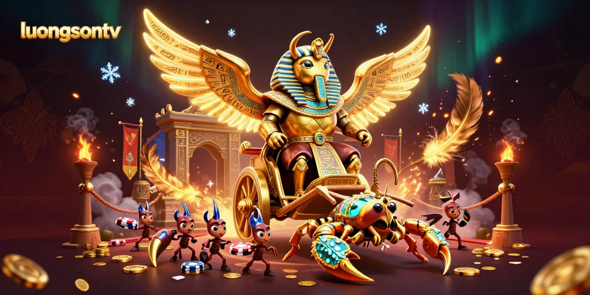 Experience the thrilling gameplay of luongsontv with vibrant characters in a dynamic casino scene.